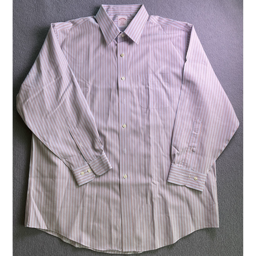 Brooks Brothers Men's Dress Shirt 17 2/3